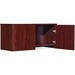 Lorell Essentials/Revelance Series Wall-Mount Hutch - 35.4" x 14.8"16.8" Hutch, 1" Side Panel, 0.6" Back Panel, 0.7" Panel, 1" Bottom Panel - Finish: Mahogany - Back Panel, Edge Banding - For Office