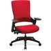 Lorell Serenity Series Executive Multifunction High-back Chair - Red Fabric Seat - Red Fabric Back - High Back - 1 Each