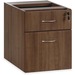 Lorell Essentials Series Box/File Hanging File Cabinet - 15.5" x 21.9"18.9" - 2 x Box, File Drawer(s) - Finish: Walnut Laminate - Built-in Hangrail, Ball Bearing Slides, Lockable, Durable, Adjustable Feet - For Office