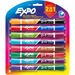 Expo 2-in-1 Dry Erase Markers - Chisel Marker Point Style - Assorted - 8 / Pack