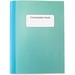 Sparco College-ruled Composition Book - 80 Sheets - Stitched - College Ruled - 15 lb Basis Weight - 10" (254 mm) x 7.50" (190.50 mm)10" (254 mm) - Blue, Green Cover - Sturdy Cover - Recycled - 1 Each