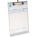 Westcott Letter Size Aluminum Clipboard - 8 1/2" x 11" - Aluminum - Silver - 1 Each