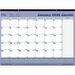 Blueline Blueline Monthly Desk Pad Calendar - Julian Dates - Monthly, Daily - 12 Month - January 2024 - December 2024 - 1 Month Single Page Layout - Desk Pad - Chipboard - 16" Height x 21.3" Width - Reference Calendar, Tear-off, Bilingual, Notes Area, Rem