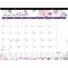 Blueline� 2027 Colourful Monthly Desk Pad Calendar, 12 Months, January to December, 22" (558.80 mm) x 17" (431.80 mm), Passion, Bilingual - 1 Each - Julian Dates - Daily - 12 Month - January 2027 to December 2027 - 1 Month Single Page Layout - 22" (558.80 mm) x 17" (431.80 mm) Sheet Size - 2 x Holes - Desk Pad - Multicolor - Chipboard - 17" (431.80 mm) Height x 22" (558.80 mm) Width - 1 Each