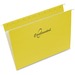 Continental Letter Recycled Hanging Folder - 8 1/2" x 11" - Yellow - 60% Recycled - 25 / Box