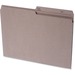 Continental 1/2 Tab Cut Letter Recycled Top Tab File Folder - 8 1/2" x 11" - Top Tab Location - Assorted Position Tab Position - Kraft - 100% Recycled - 100 / Box