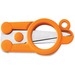 Fiskars Folding Scissors - 4" (101.60 mm) Overall Length - Left/Right - Stainless Steel - Straight Tip - Orange - 1 Each