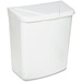 Hospeco (201w) ABS plastic receptacle 10"x 8"x 5" - Wall Mountable, Hinged - 10" Height x 8" Width x 5" Depth - ABS Plastic - White - 1 Each