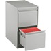 Offices To Go Pedestal - File/File - 2-Drawer - 15" x 23" x 27.6" - 2 x Drawer(s) for File - Key Lock, Recessed Handle, Pull Handle, Ball-bearing Suspension, Mobility - Gray