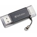 Verbatim USB 3.0 for Apple Lighting Devices - 32 GB - Lightning, USB 3.2 (Gen 1) Type A - Graphite - Lifetime Warranty - 1 Each