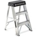 Louisville 2' Aluminum Step Ladder - 1 Step - 136.08 kg Load Capacity24" (609.60 mm) - Aluminum