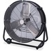 Royal Sovereign Commercial Drum Fan 24" - 2 Speed - Carrying Handle, Wheel, 360° Swivel - 24" (609.60 mm) Height - Metal - Black, Gray