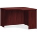 HON BL Corner Unit, 36" - 36" x 42" x 29" - Flat Edge - Mahogany, Thermofused Laminate (TFL) Table Top