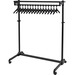 Alba Rolling Garment Rack - 17 x CoatFloor - Black - 1 Each