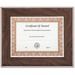 nudell 8.5" x 11" Executive Series Document/Photo Frame, Mahogany/Silver Outer Border - 14.50" x 12" x 0.80" (20.32 mm) Frame Size - Holds 8.50" x 11" Insert - Rectangle - Desktop, Tabletop - Easel Back - 1 Each - Mahogany, Silver