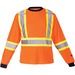 Viking Safety Cotton Lined Long Sleeve Shirt - Recommended for: Outdoor, Warehouse - Medium Size - Ultraviolet Protection - Cotton, Polyester - Orange - 1 Each