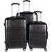 bugatti Travel/Luggage Case (Roller) Travel Essential - Black - Impact Resistant - Checked - Checkpoint Friendly - Telescoping Handle, Hand Carry - 3 x Pieces per Set - 28" (711.20 mm) Height x 12" (304.80 mm) Width x 20" (508 mm) Depth - 1 Pack