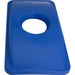 Lid for Recycling Container 23 Gal. Round Cutout Blue - each 