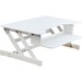 Lorell Adjustable Desk/Monitor Riser - 16" (406.40 mm) Height x 32" (812.80 mm) Width x 21" (533.40 mm) Depth - Desktop - White