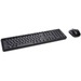 Kensington Pro Fit Wireless Low-profile Desk Set - USB Membrane Wireless RF 2.40 GHz Keyboard - Black - USB Wireless RF Mouse - Optical - 1200 dpi - Scroll Wheel - QWERTY - Black - Symmetrical - Compatible with Desktop Computer, Workstation - 1 Pack