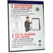 NCR Paper Plain Sheet Presentation Pad Easel Stand - 25 Sheets - Plain - Unruled - 19 1/2" x 27" - White Paper - Easy Tear, Built-in Stand - 1 Each