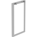 Lorell Relevance Standing-Height Side Leg Frame - 23.3" x 40.4" - Finish: Silver