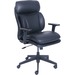 Lorell InCite Task Chair - Black Bonded Leather Seat - Black Bonded Leather Back - 5-star Base - 1 Each