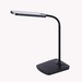 Vision 'UMBRIEL' LED Desk Lamp - 16.50" (419.10 mm) Height - 5 W LED Bulb - 380 lm Lumens - Silicone - Desk Mountable - Black, Silver - for Office