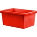 Storex 5.5 Gallon Storage Bins,Red - Internal Dimensions: 14" (355.60 mm) Length - External Dimensions: 16.8" Length x 11.9" Width x 8.3"Height - 20.82 L - Media Size Supported: Legal, Letter - Plastic - Red - For Supplies, Paper, Workbook, Classroom Supp