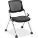 HON Nesting / Stacking Chairs - Foam, Plastic Seat - Silver - 1 Each