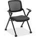 HON Nesting / Stacking Chairs - 2/CT - Foam, Plastic Seat - Black - Armrest - 2 / Carton