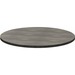 Heartwood HDL Innovations Round Cafeteria Table - 1"35.5" Top, 0.1" Edge - Material: Particleboard - Gray Dusk, Laminate Table Top - Scratch Resistant