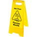 Impact Products English/French Wet Floor Sign - 1 Each - Black, Yellow