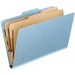 Pendaflex PressGuard 2/5 Tab Cut Legal Classification Folder - 8 1/2" x 14" - 400 Sheet Capacity - 2" Expansion - 1" Fastener Capacity - 2 Divider(s) - Pressboard - Sky Blue - 10 / Box
