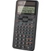 Sharp EL-520XTBBK Scientific Calculator - 419 Functions - 2 Line(s) - 10 Digits - Battery/Solar Powered - 0.6" x 3.3" x 5.3" - Black - 1 Each