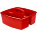 Storex Classroom Caddy - 6.4" Height x 11" Width13" Length - Tabletop - Red - Plastic - 1 Each