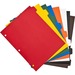 Business Source Plain Tab Color Polyethylene Index Dividers - Blank Tab(s) - 8 Tab(s)/Set - 8.50" Divider Width x 11" Divider Length - Letter - 3 Hole Punched - Red Polyethylene, Yellow, Green, Blue, Orange, White, Black, Brown Divider - Red Polyethylene,