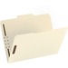 Business Source 1/3 Tab Cut Letter Recycled Fastener Folder - 8 1/2" x 11" - 2 Fastener(s) - Manila - 10% Recycled - 50 / Box