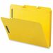 Business Source 1/3 Tab Cut Letter Recycled Fastener Folder - 8 1/2" x 11" - 3/4" Expansion - 2 Fastener(s) - 2" Fastener Capacity - Top Tab Location - Assorted Position Tab Position - Stock - Yellow - 10% Recycled - 50 / Box