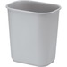 Rubbermaid Commercial Wastebasket Small 13 QT Gray - Swing Lid - 12.30 L Capacity - Chip Resistant, Dent Resistant, Rust Resistant, Easy to Clean - 12.1" Height x 8.3" Width x 11.4" Depth - Resin, Plastic - Gray - 1 Each