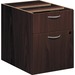 HON Foundation Pedestal File - 2-Drawer - 15.5" x 20.6"20.5" - 2 x File, Box Drawer(s) - Finish: Mahogany, Thermofused Laminate (TFL)