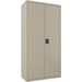 Lorell Wardrobe Cabinet - 18" x 36" x 72" - 2 x Door(s) - Locking Door - Putty - Steel - Recycled