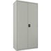 Lorell Fortress Series Wardrobe Cabinet - 18" x 36" x 72" - 2 x Door(s) - Locking Door - Gray - Steel - Recycled