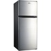 Royal Sovereign 7.6 Cu. Ft. Two Door Compact Refrigerator - 215.21 L - Top Mount - Reversible - 169.90 L Net Refrigerator Capacity - 45.31 L Net Freezer Capacity - Stainless Steel