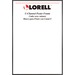 Lorell Poster Frame - 18" x 24" Frame Size - Rectangle - Horizontal, Vertical - 1 Each - Black