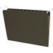 Business Source 1/3 Tab Cut Letter Recycled Hanging Folder - 8 1/2" x 11" - Green - 70% Recycled - 20 / Pack