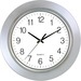 Timekeeper 13" Wall Clock, Chrome Bezel - Analog - Quartz - Silver/Chrome Case