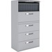 Global 9300 Series Centre Pull Lateral File - 5-Drawer - 18" x 36" x 65.3" - 5 x Drawer(s) for File - Letter, Legal, A4 - Lateral - Hanging Bar, Interlocking, Anti-tip, Pull Handle, Ball-bearing Suspension, Leveling Glide, Lockable, Durable, Reinforced - 