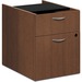 HON Foundation Shaker Cherry Laminate Desking Pedestal - 2-Drawer - 15.6" x 20.4" x 20.6" - 2 x Box, File Drawer(s) - Finish: Thermofused Laminate (TFL), Shaker Cherry