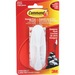 Command Large Designer Hook - 2.27 kg Capacity - for Indoor, Painted Surface, Wood, Tile - White - 1 / Pack